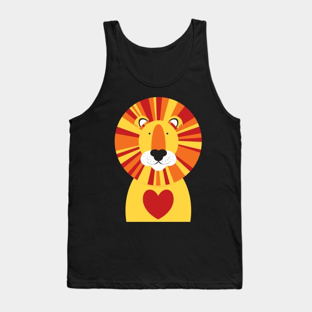 Lion heart Tank Top by creativemonsoon